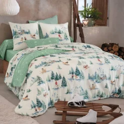 Animaux à la montagne  Drap-housse