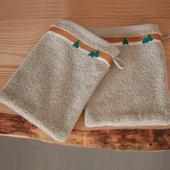 Animaux à la montagne  2 gants de toilette