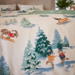Animaux à la montagne Housse de couette