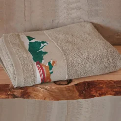 Animaux à la montagne  Serviette de bain