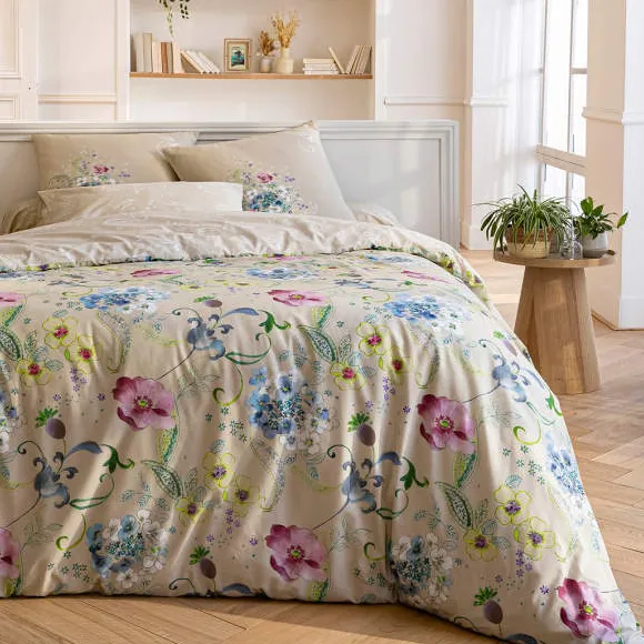 Arabesques et Hortensias Taie de traversin