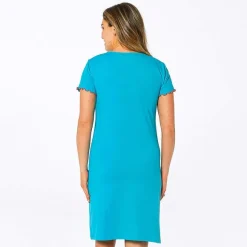 Au bord du bassin  Maxi t-shirt bleu azur