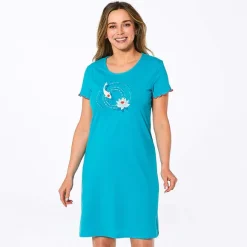 Au bord du bassin  Maxi t-shirt bleu azur