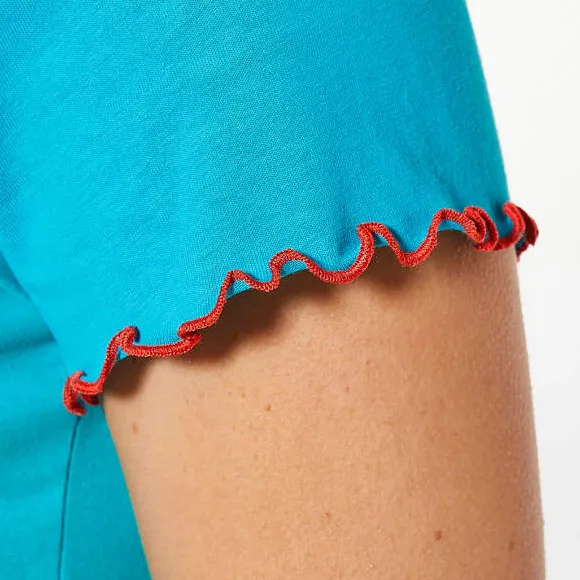 Au bord du bassin Maxi t-shirt bleu azur