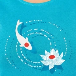 Au bord du bassin Maxi t-shirt bleu azur