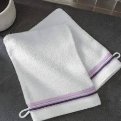 Bain de douceur  2 gants de toilette