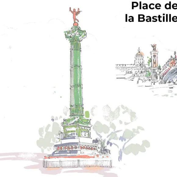 Balade dans Paris Drap