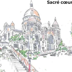 Balade dans Paris Housse de couette