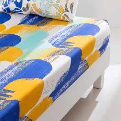 Bleu majorelleLinge de lit
