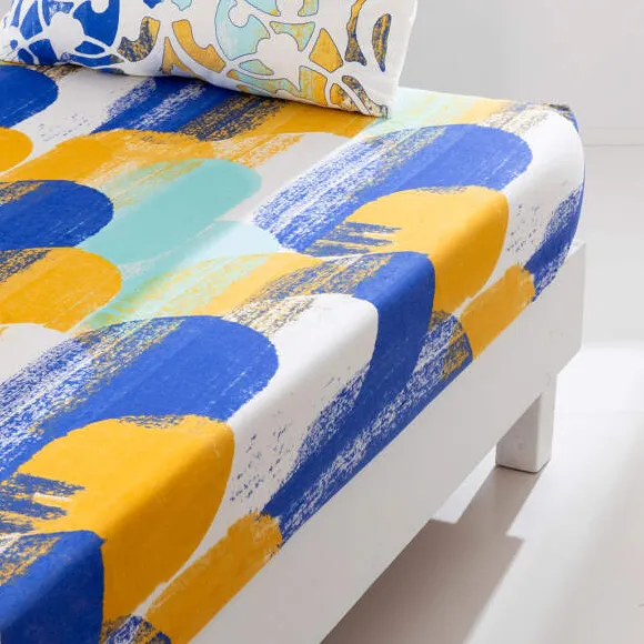 Bleu majorelleLinge de lit