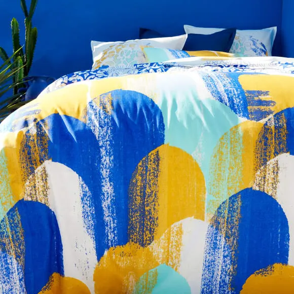Bleu majorelleLinge de lit