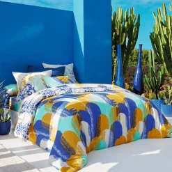 Bleu majorelleLinge de lit