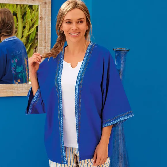 Bleu majorelle Veste courte