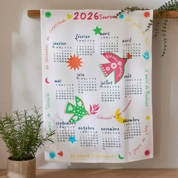 Calendrier 2026 1 torchon
