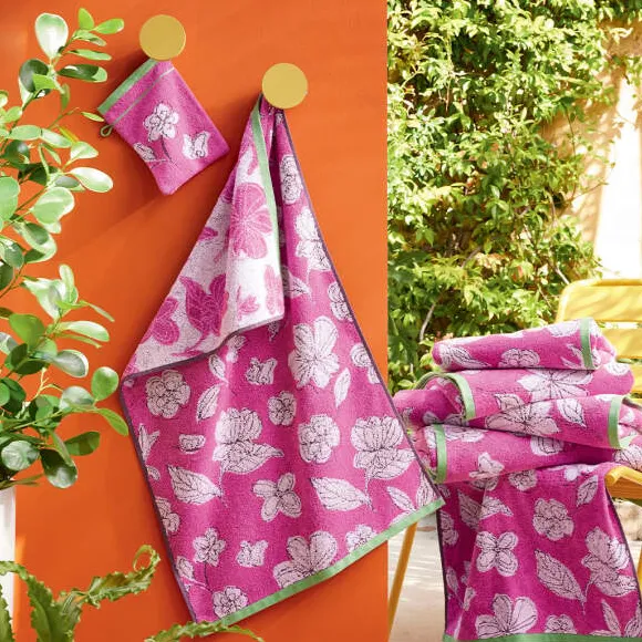 Carnet de fleurs 2 gants de toilette