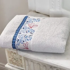 Cascades florales  Drap de bain