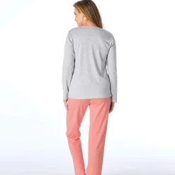 Chat neige  Pyjama gris