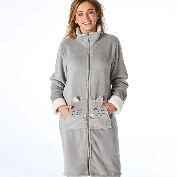 Chat neige Robe de chambre