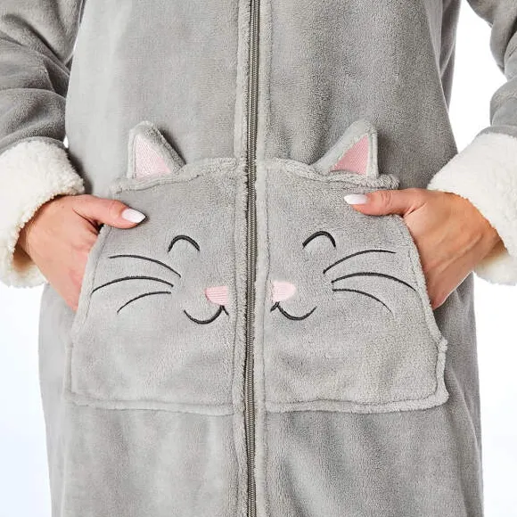 Chat neige Robe de chambre