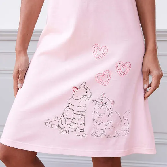 Chats amoureux Chemise de nuit