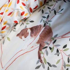 Chats sur la brancheLinge de lit