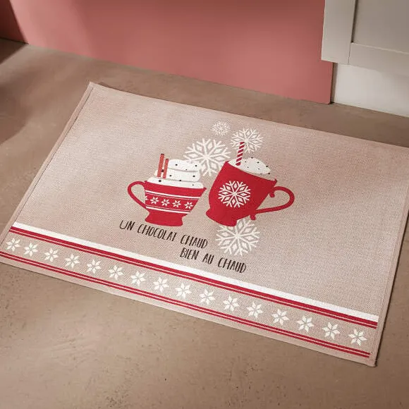 Chocolat chaud Tapis de cuisine