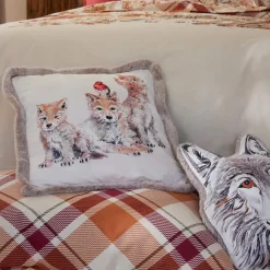 Câlins en forêt  Housse de coussin