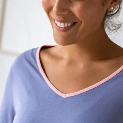 Club sagette  T-shirt bleu lavande