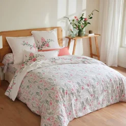 Coeur en fleurs  Housse de couette