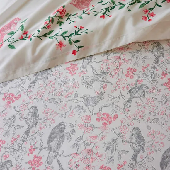 Coeur en fleurs Housse de couette