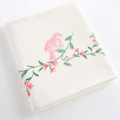 Coeur en fleursLinge de lit