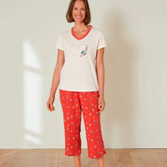 Coeur en fleurs Pyjama