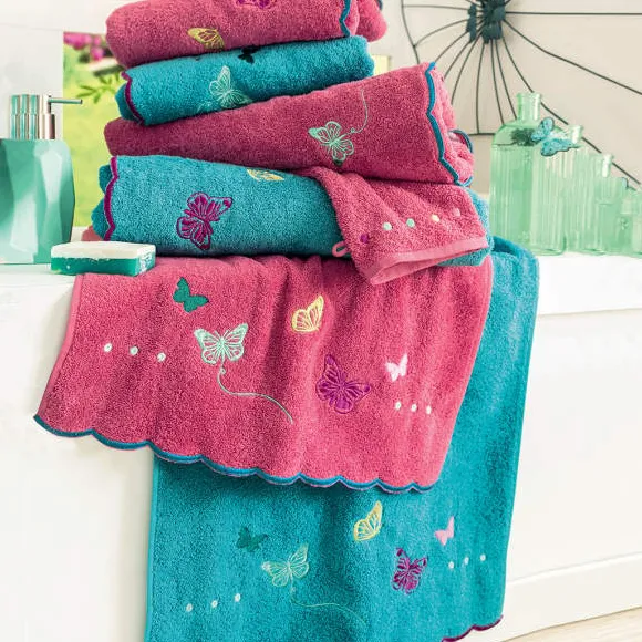 Confettis et papillons Maxi drap de bain