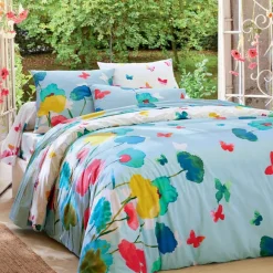 Couché dans les fleurs  Drap