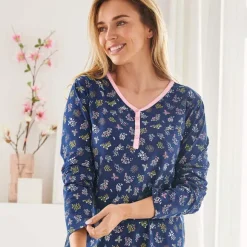 Douce envolée nocturne  Chemise de nuit longue