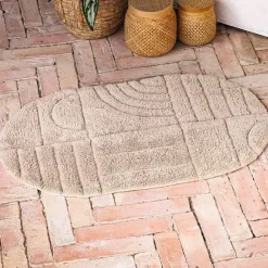 Douce géométrie Tapis de bain tufté