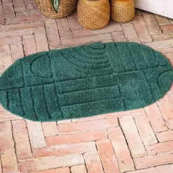 Douce géométrie Tapis de bain tufté