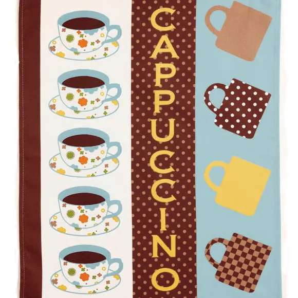 Détente et cappuccino 3 torchons