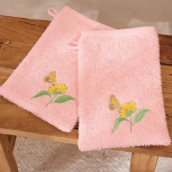 Eclats d'été  2 gants de toilette