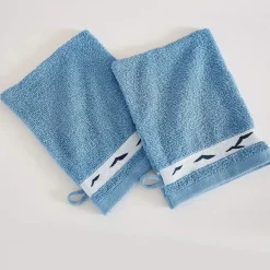 En pleine mer  2 gants de toilette