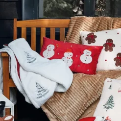 Esprit de Noël Coussin bonhomme de neige