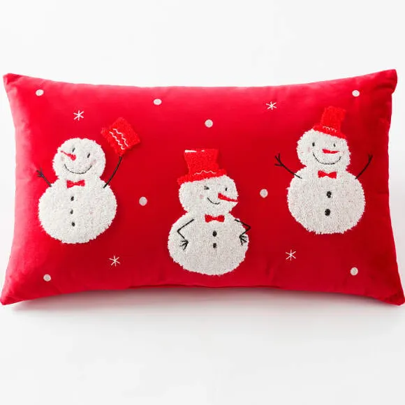 Esprit de Noël Coussin bonhomme de neige