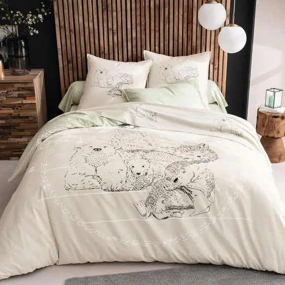 Famille heureuse Drap