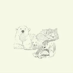 Famille heureuse Drap