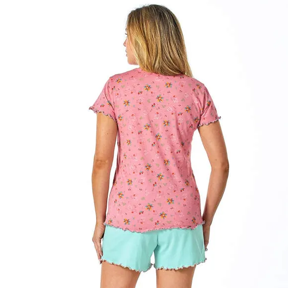 Fleurs de jazz Pyjama rose
