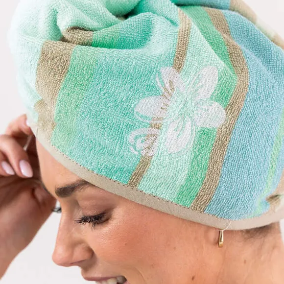 Fleurs de sérénité Serviette cheveux