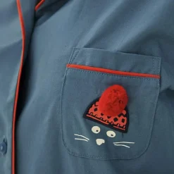 Félin filou Pyjama boutonné