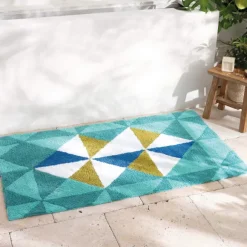 Herbier imaginaire  Tapis de bain tufté