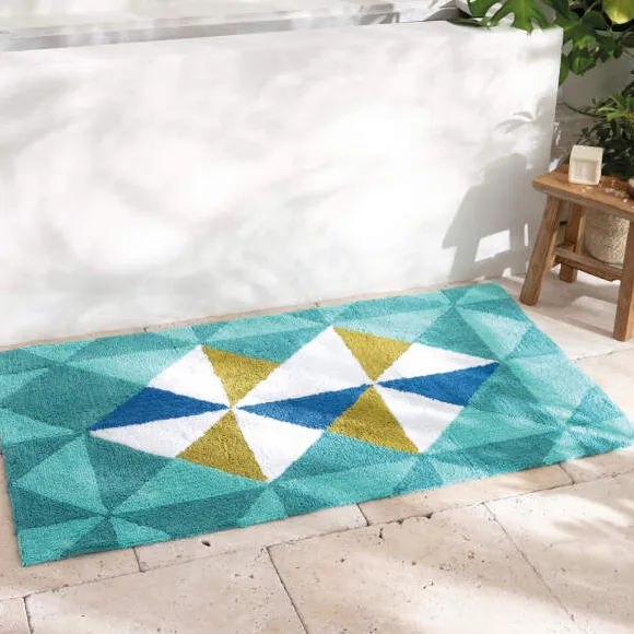 Herbier imaginaire Tapis de bain tufté