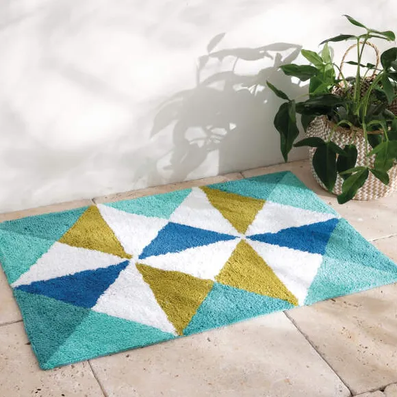 Herbier imaginaire Tapis de bain tufté